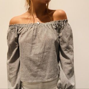 STRIPED OFF THE SHOULDER